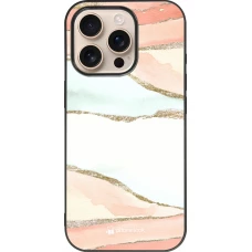 iPhone 16 Pro Case Hülle - Silikon schwarz Shimmering Orange