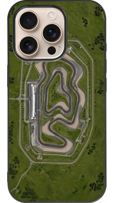 iPhone 16 Pro Case Hülle - Silikon schwarz Sports 2026 Circuit
