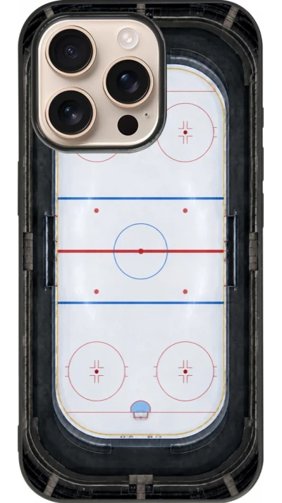 iPhone 16 Pro Case Hülle - Silikon schwarz Sports 2026 Hockey