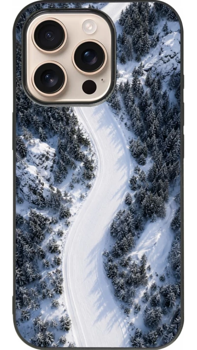 iPhone 16 Pro Case Hülle - Silikon schwarz Sports 2026 Ski