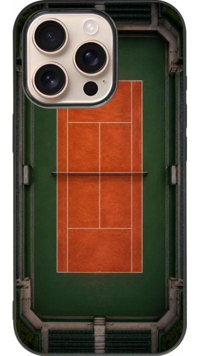 iPhone 16 Pro Case Hülle - Silikon schwarz Sports 2026 Tennis