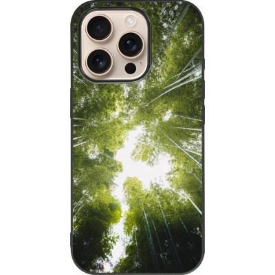 iPhone 16 Pro Case Hülle - Silikon schwarz Spring 23 forest blue sky