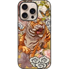 iPhone 16 Pro Case Hülle - Silikon schwarz Spring 23 japanese tiger