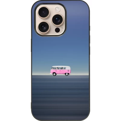 iPhone 16 Pro Case Hülle - Silikon schwarz Spring 23 pink bus