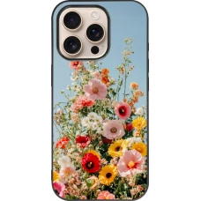 iPhone 16 Pro Case Hülle - Silikon schwarz Spring flowers Spring 2026