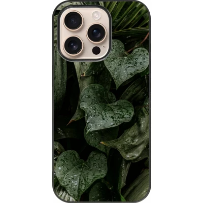 iPhone 16 Pro Case Hülle - Silikon schwarz Spring 23 fresh plants