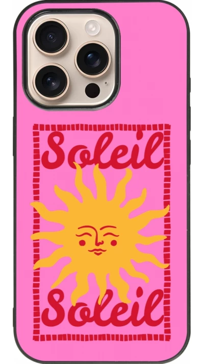 iPhone 16 Pro Case Hülle - Silikon schwarz Sun sun 2026