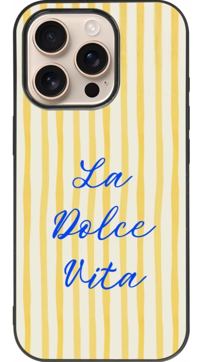 iPhone 16 Pro Case Hülle - Silikon schwarz The good life 2026