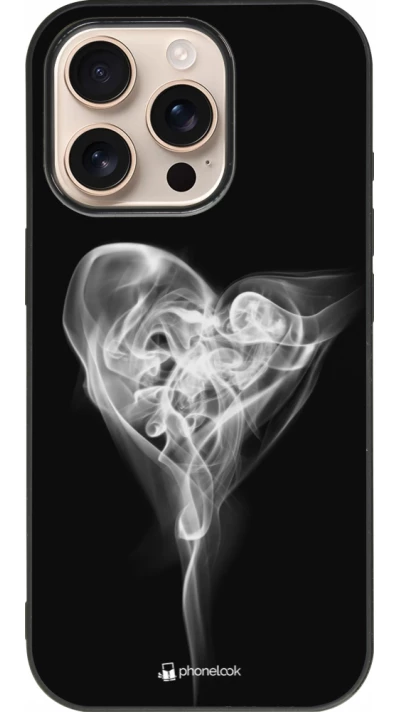 iPhone 16 Pro Case Hülle - Silikon schwarz Valentine 2022 Black Smoke