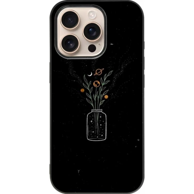 Coque iPhone 16 Pro - Silicone rigide noir Vase black