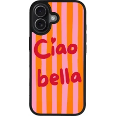 Coque iPhone 17 - Silicone rigide noir Bye Bella 2026