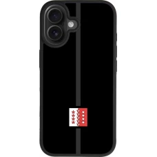 Coque iPhone 17 - Silicone rigide noir Canton VS noir