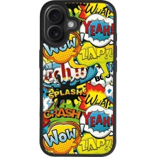 Coque iPhone 17 - Silicone rigide noir Cartoons slogans