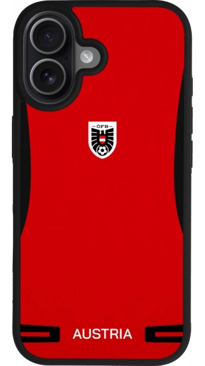 iPhone 17 Case Hülle - Silikon schwarz O?sterreich 2026 personalisierbares Fussballtrikot