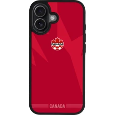 iPhone 17 Case Hülle - Silikon schwarz Kanada 2026 personalisierbares Fussballtrikot
