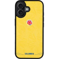 iPhone 17 Case Hülle - Silikon schwarz Kolumbien 2026 personalisierbares Fussballtrikot