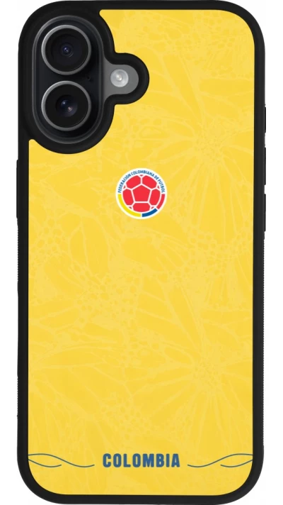 iPhone 17 Case Hülle - Silikon schwarz Kolumbien 2026 personalisierbares Fussballtrikot