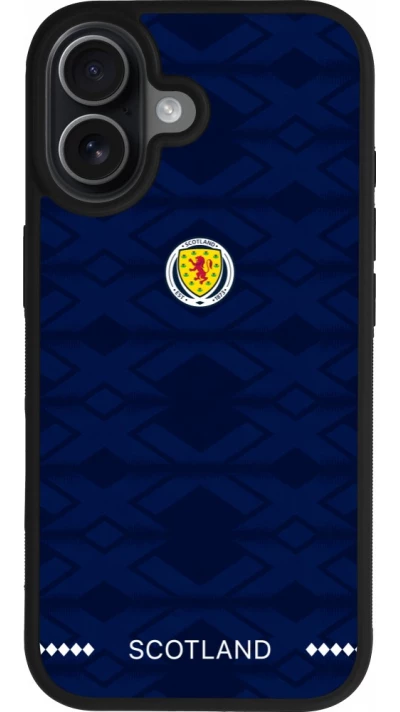 iPhone 17 Case Hülle - Silikon schwarz Schottland 2026 personalisierbares Fussballtrikot