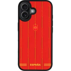 iPhone 17 Case Hülle - Silikon schwarz Spanien 2026 personalisierbares Fussballtrikot