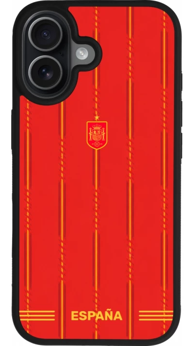 iPhone 17 Case Hülle - Silikon schwarz Spanien 2026 personalisierbares Fussballtrikot
