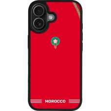 iPhone 17 Case Hülle - Silikon schwarz Marokko 2026 personalisierbares Fussballtrikot
