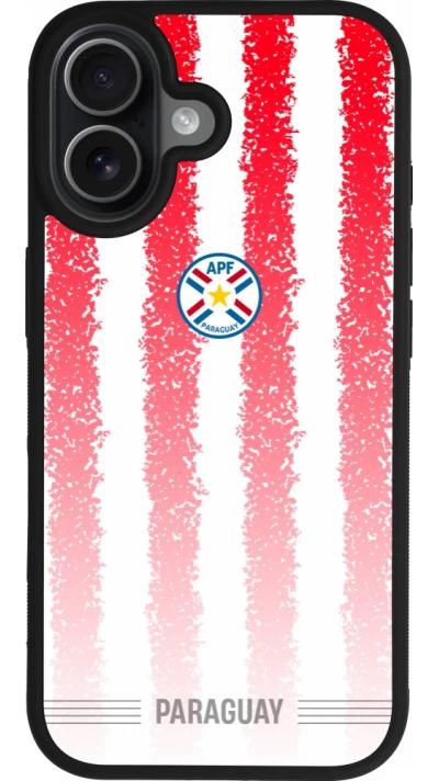iPhone 17 Case Hülle - Silikon schwarz Paraguay 2026 personalisierbares Fussballtrikot