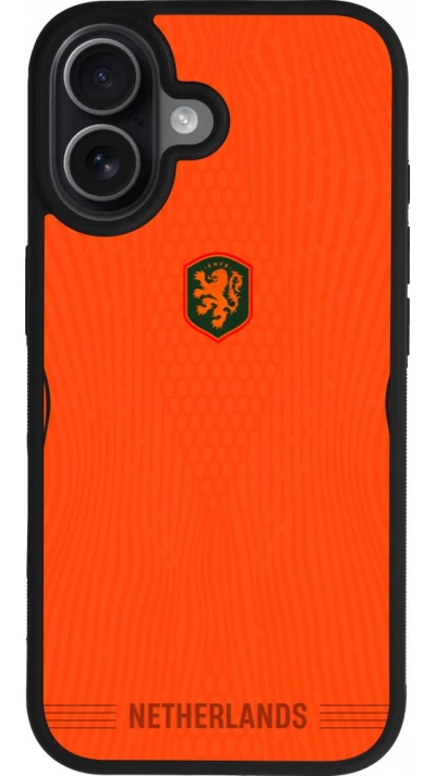 iPhone 17 Case Hülle - Silikon schwarz Niederlande 2026 personalisierbares Fussballtrikot