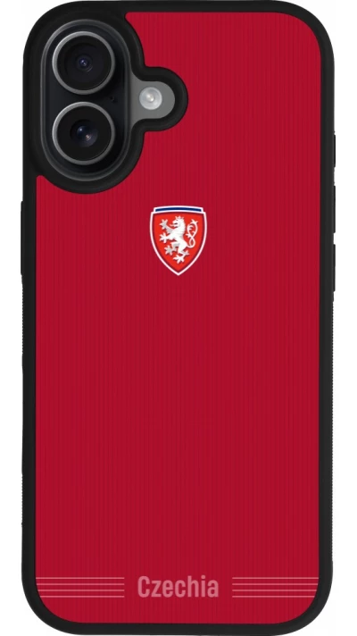 iPhone 17 Case Hülle - Silikon schwarz Tschechische Republik 2026 personalisierbares Fussballtrikot