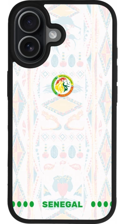 iPhone 17 Case Hülle - Silikon schwarz Senegal 2026 personalisierbares Fussballtrikot