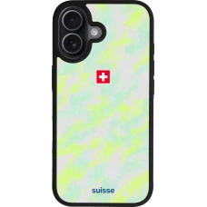 iPhone 17 Case Hülle - Silikon schwarz Schweiz Away 2026 personalisierbares Fussballtrikot