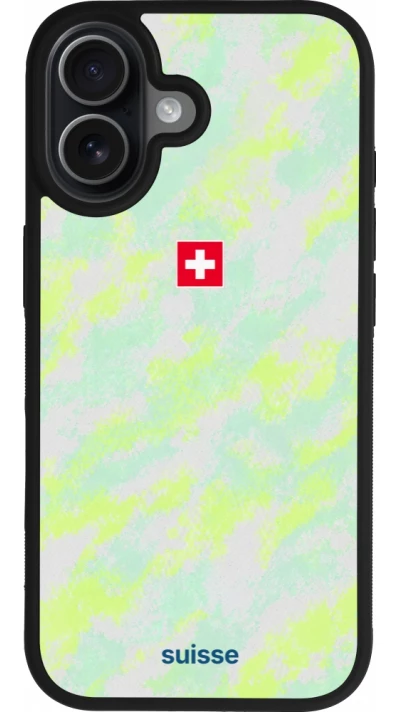 iPhone 17 Case Hülle - Silikon schwarz Schweiz Away 2026 personalisierbares Fussballtrikot