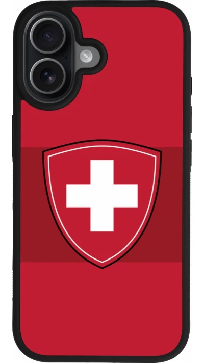iPhone 17 Case Hülle - Silikon schwarz Hockey World Championship Ecusson Suisse