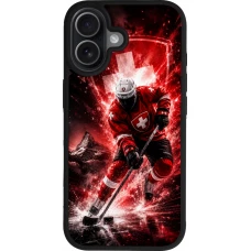 iPhone 17 Case Hülle - Silikon schwarz Hockey World Championship Player