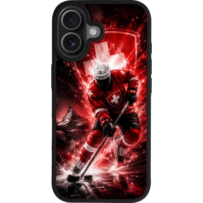 Coque iPhone 17 - Silicone rigide noir Hockey World Championship Player