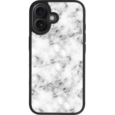 iPhone 17 Case Hülle - Silikon schwarz Marble 01