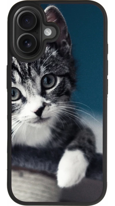 iPhone 17 Case Hülle - Silikon schwarz Meow 23