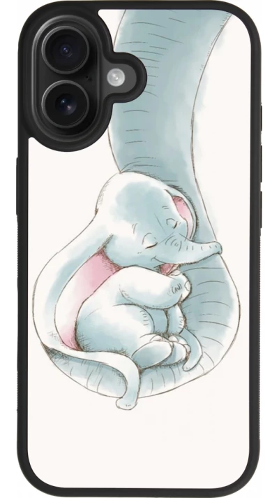 iPhone 17 Case Hülle - Silikon schwarz Mom 1903