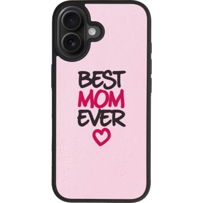 iPhone 17 Case Hülle - Silikon schwarz Mom 2023 best Mom ever pink