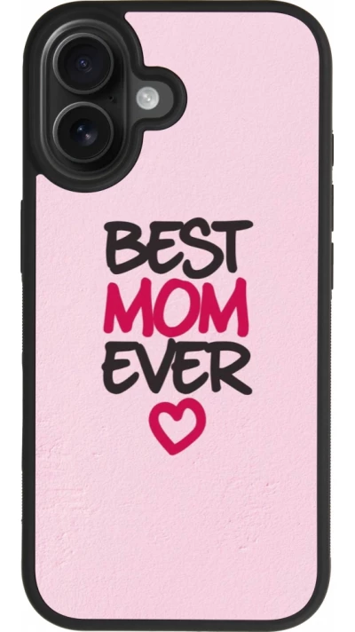 iPhone 17 Case Hülle - Silikon schwarz Mom 2023 best Mom ever pink