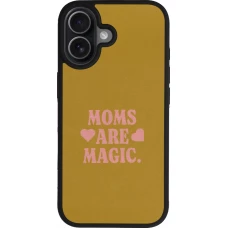 iPhone 17 Case Hülle - Silikon schwarz Mom 2026 Are Magic