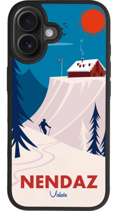 iPhone 17 Case Hülle - Silikon schwarz Nendaz Cabane Ski