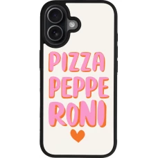 iPhone 17 Case Hülle - Silikon schwarz Pizza pepperoni 2026
