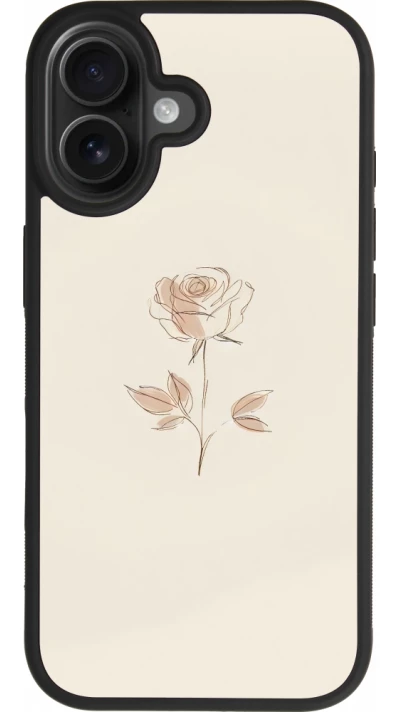 iPhone 17 Case Hülle - Silikon schwarz Rosa Sand Minimalistisch