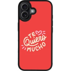 iPhone 17 Case Hülle - Silikon schwarz Saint Valentines Day 26 Te quiero mucho