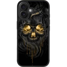 iPhone 17 Case Hülle - Silikon schwarz Skull 02