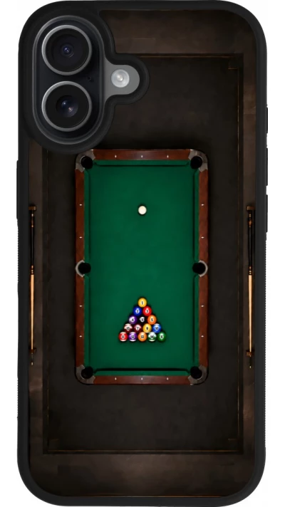 iPhone 17 Case Hülle - Silikon schwarz Sports 2026 Billard