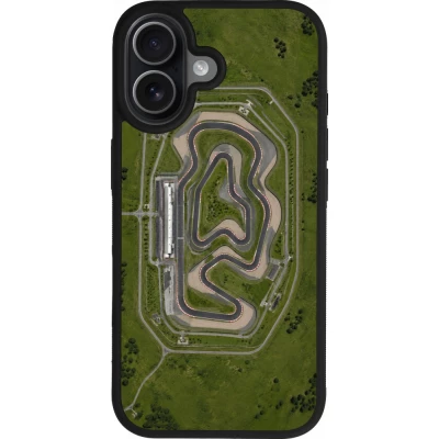 Coque iPhone 17 - Silicone rigide noir Sports 2026 Circuit