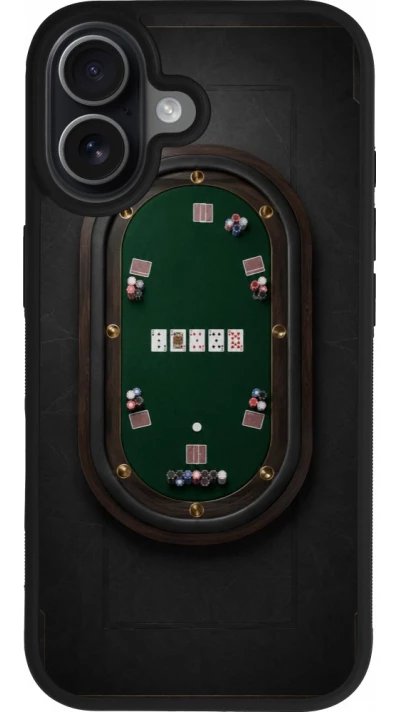 iPhone 17 Case Hülle - Silikon schwarz Sports 2026 Poker