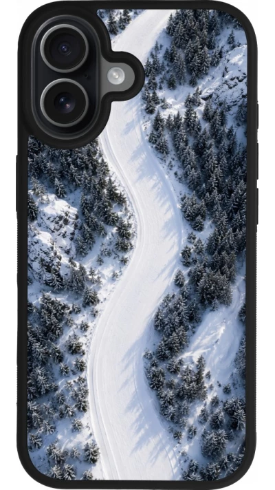 iPhone 17 Case Hülle - Silikon schwarz Sports 2026 Ski