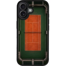 iPhone 17 Case Hülle - Silikon schwarz Sports 2026 Tennis